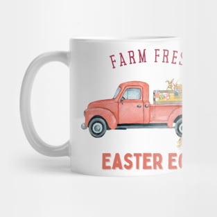 Farm Fresh Easter Eggs - Truck with Eggs and Bunnies Mug